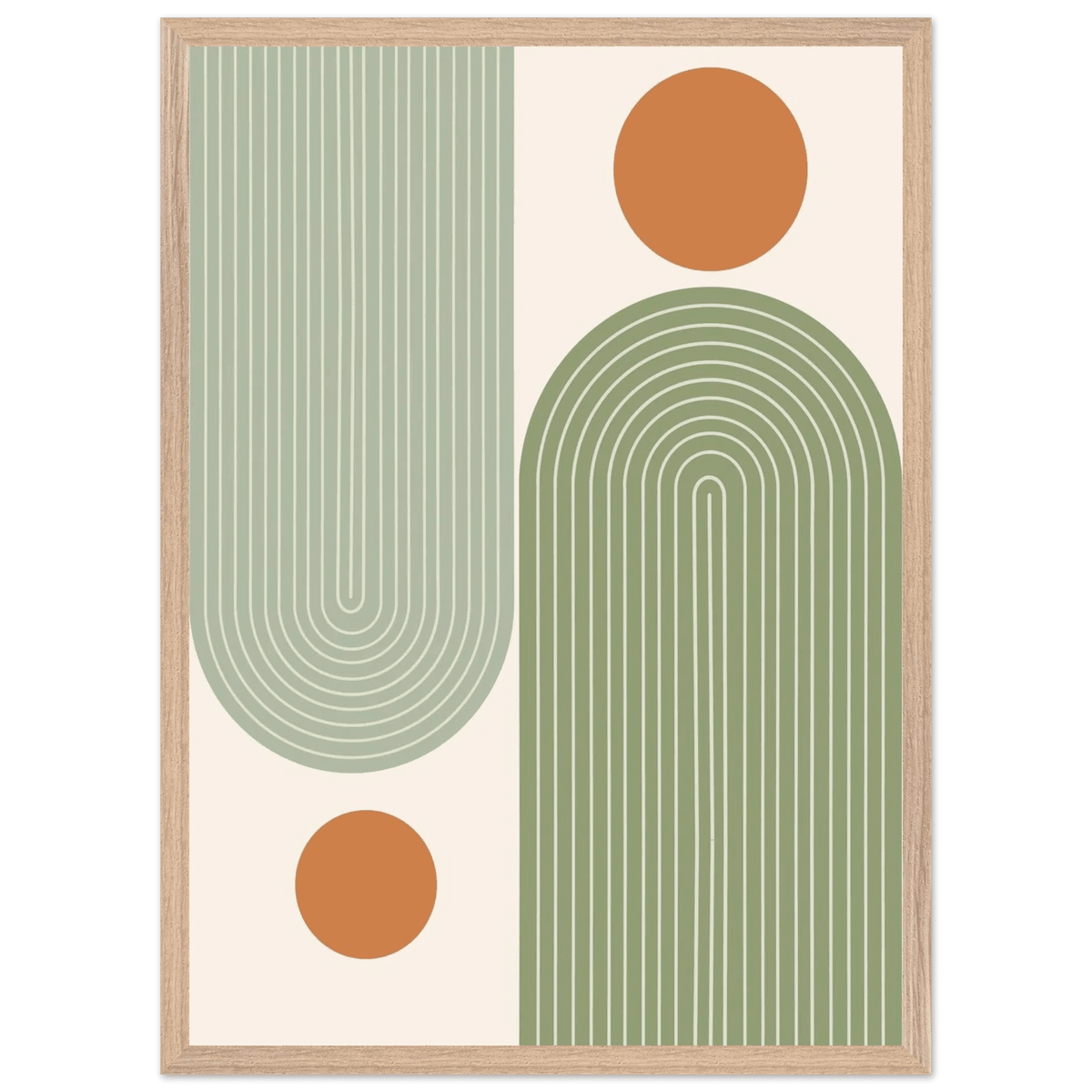Tableau Minimaliste Arches Vert Sauge - The Art Avenue