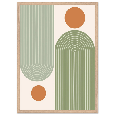 Tableau Minimaliste Arches Vert Sauge - The Art Avenue