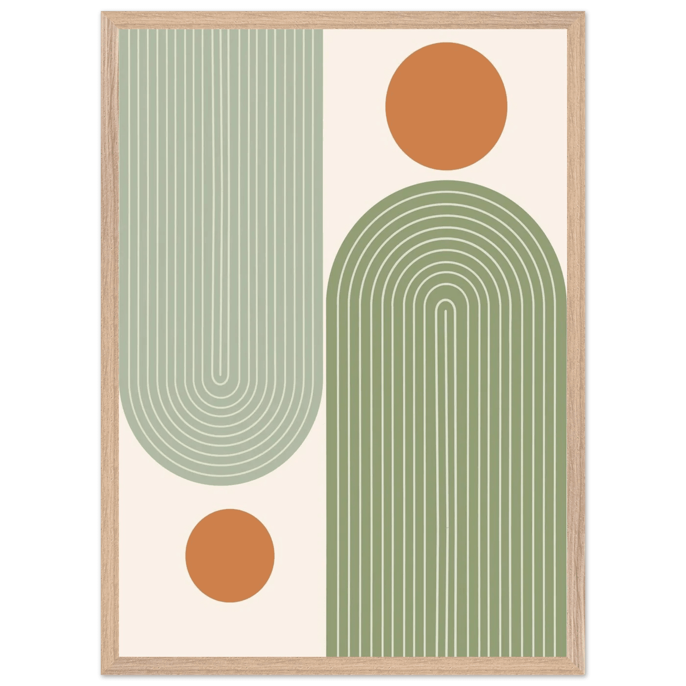 Tableau Minimaliste Arches Vert Sauge - The Art Avenue