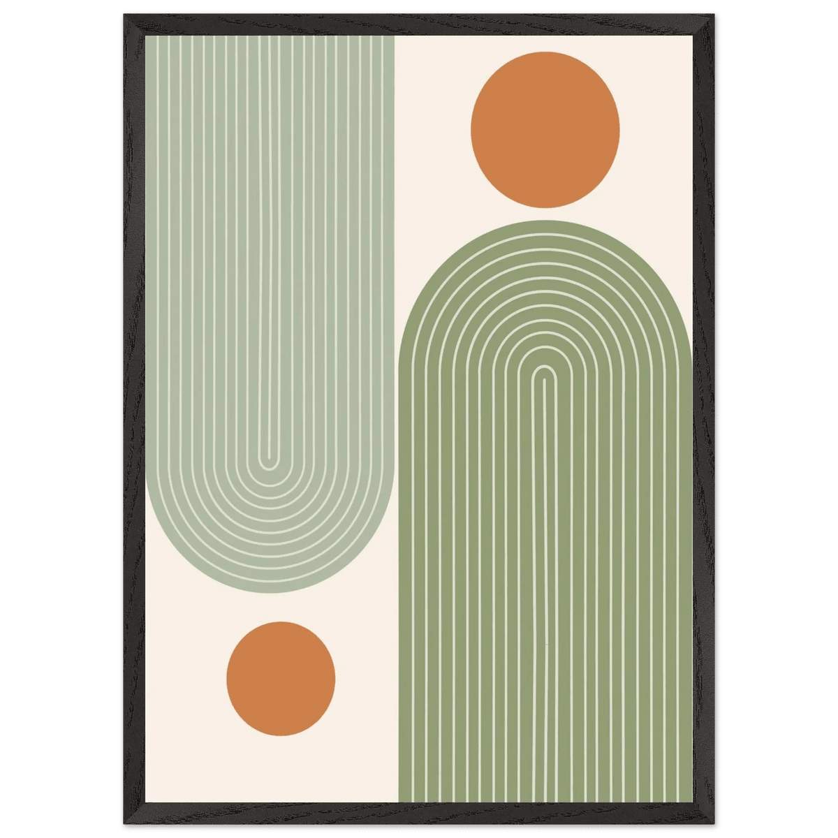 Tableau Minimaliste Arches Vert Sauge - The Art Avenue