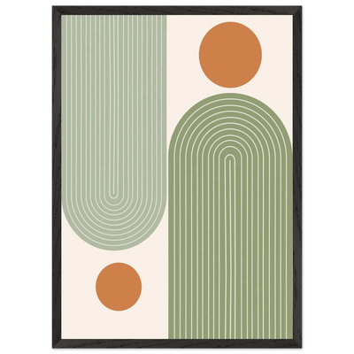 Tableau Minimaliste Arches Vert Sauge - The Art Avenue