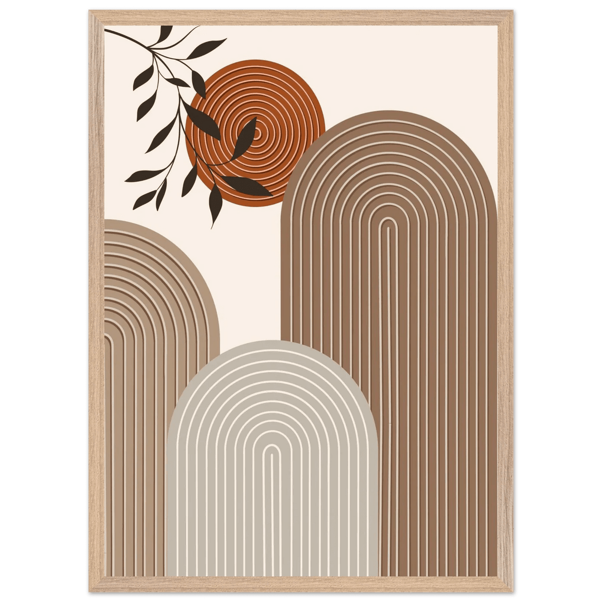 Tableau Minimaliste Courbes Contemporaines - The Art Avenue