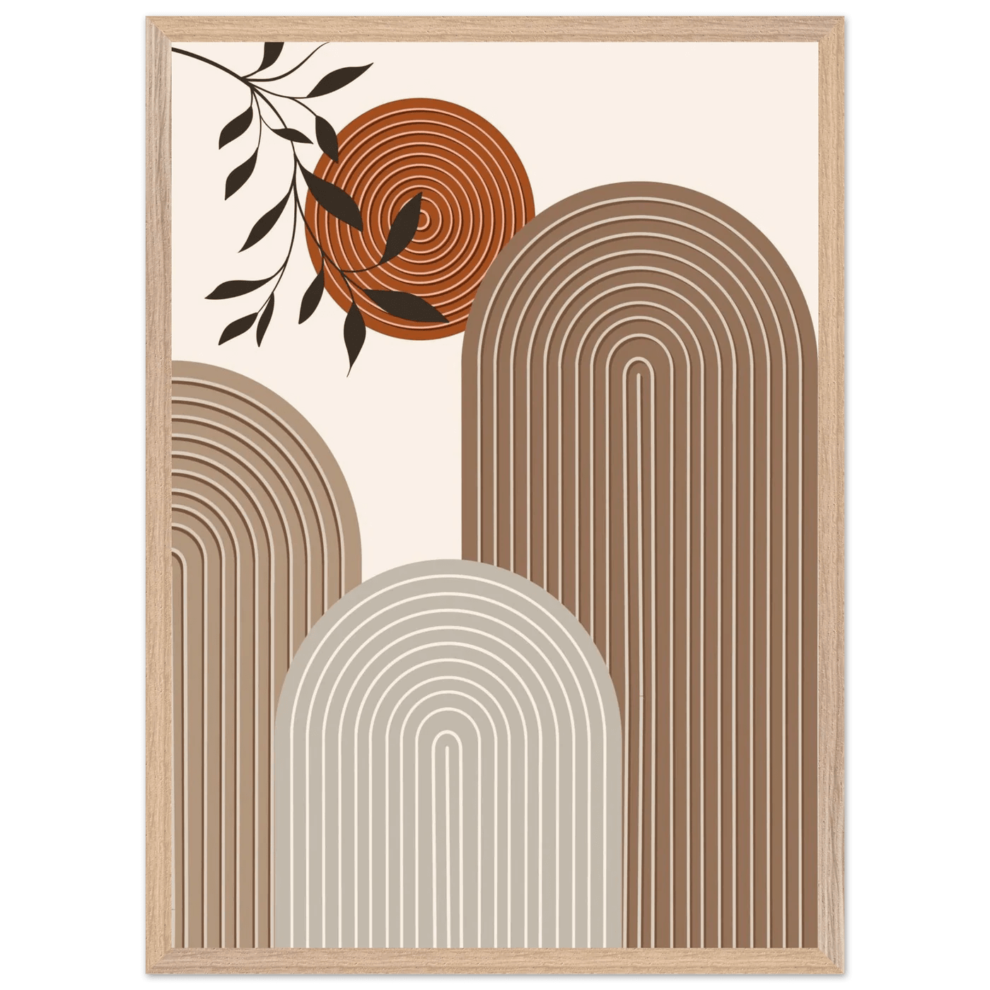 Tableau Minimaliste Courbes Contemporaines - The Art Avenue