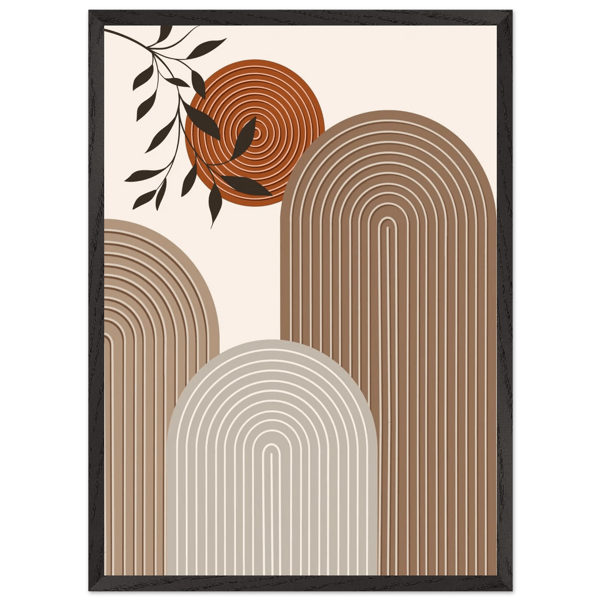 Tableau Minimaliste Courbes Contemporaines - The Art Avenue