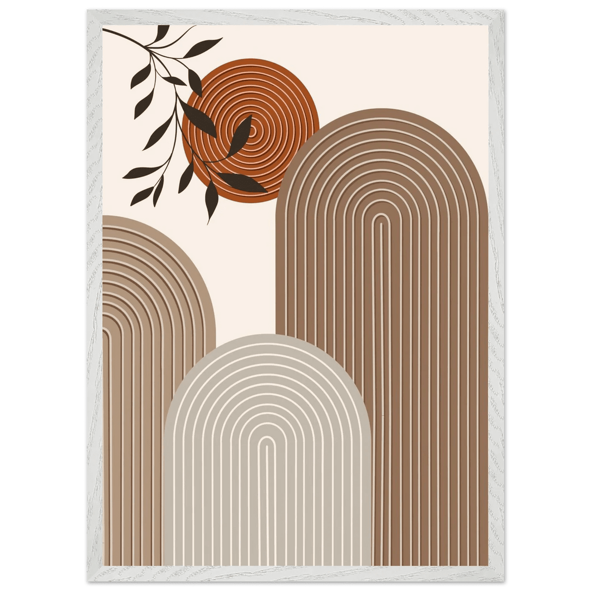 Tableau Minimaliste Courbes Contemporaines - The Art Avenue