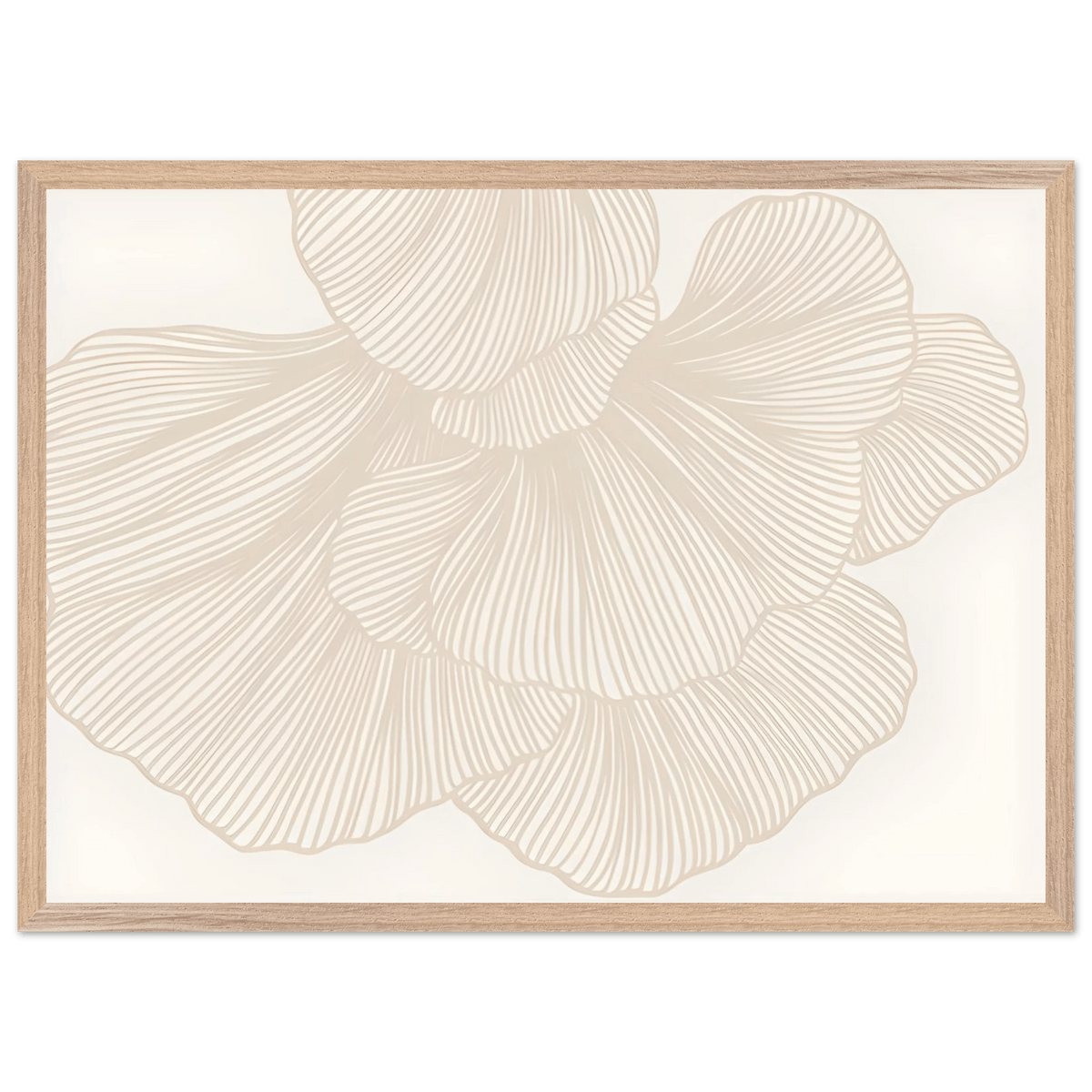 Tableau Minimaliste Fleurs Linéaires - The Art Avenue