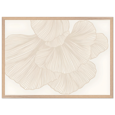 Tableau Minimaliste Fleurs Linéaires - The Art Avenue