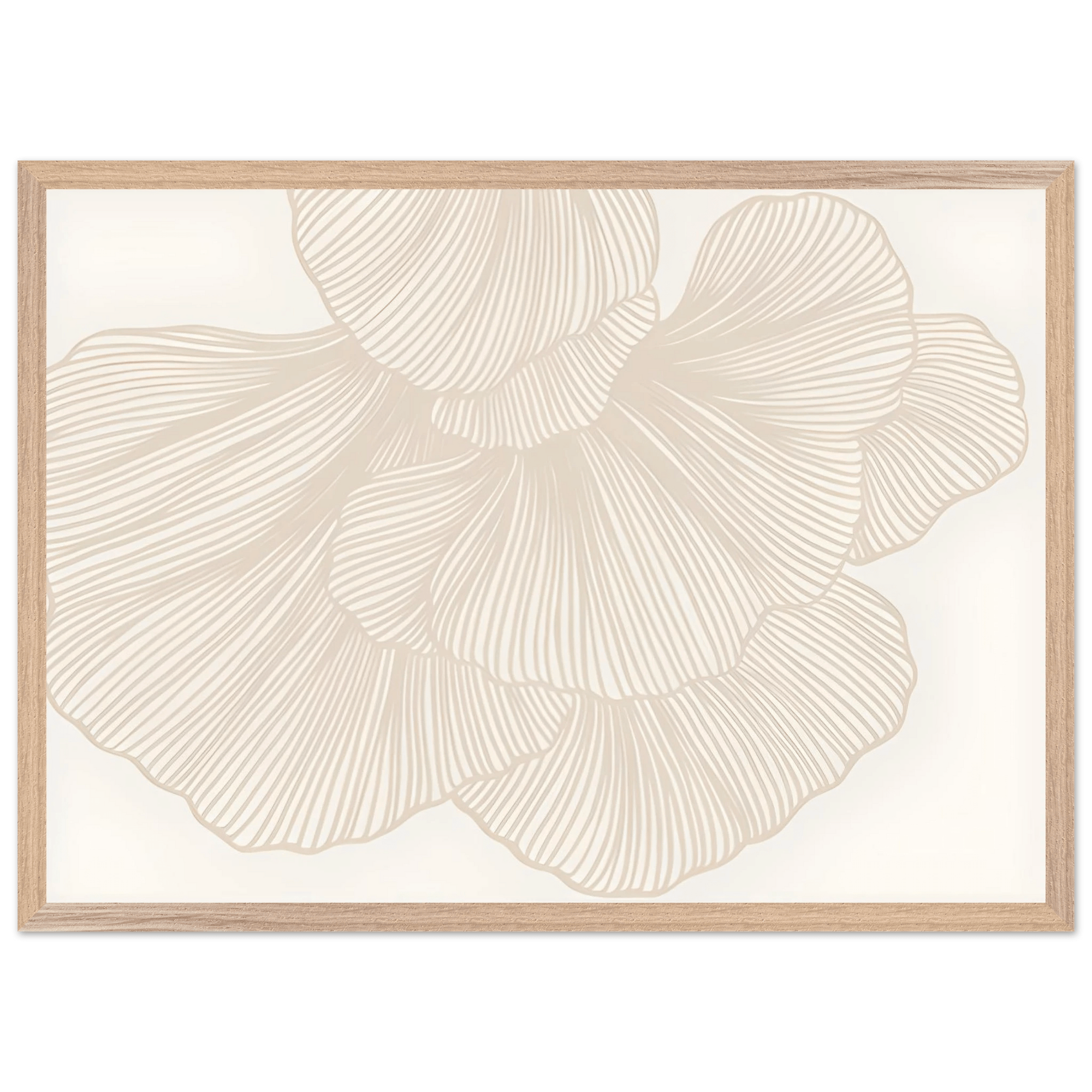 Tableau Minimaliste Fleurs Linéaires - The Art Avenue