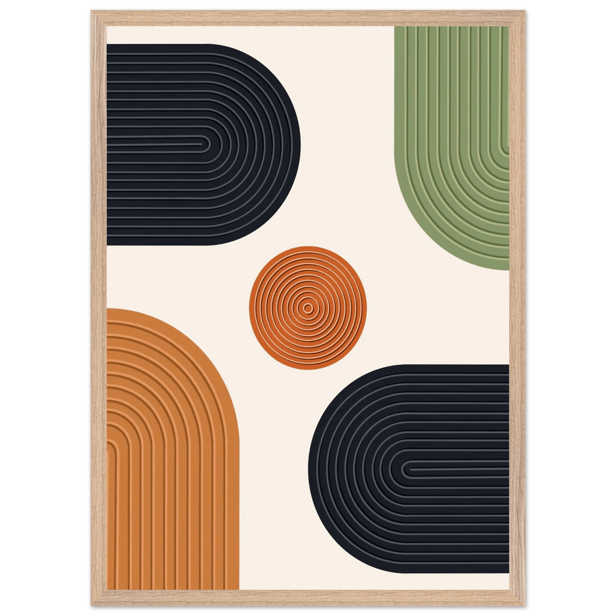 Tableau Minimaliste Formes Géométriques Modernes - The Art Avenue