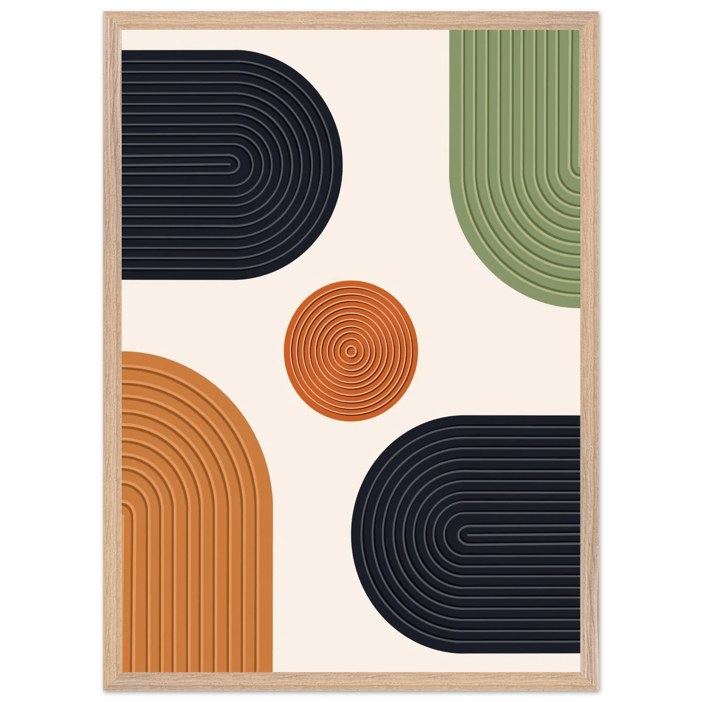 Tableau Minimaliste Formes Géométriques Modernes - The Art Avenue