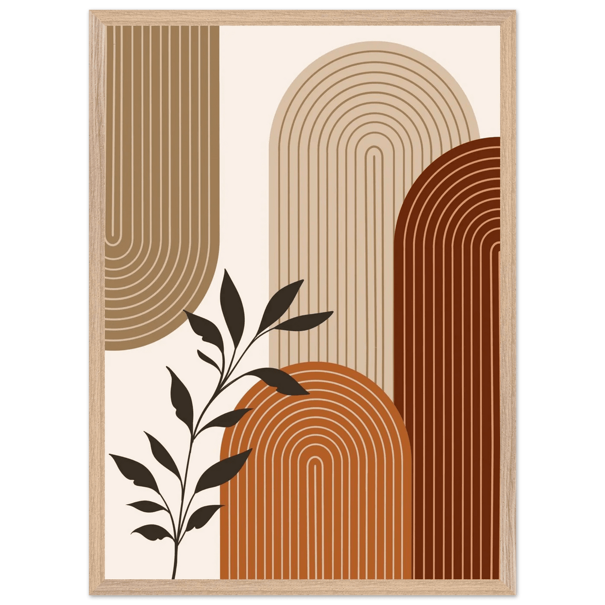 Tableau Minimaliste Harmonie Terracotta - The Art Avenue
