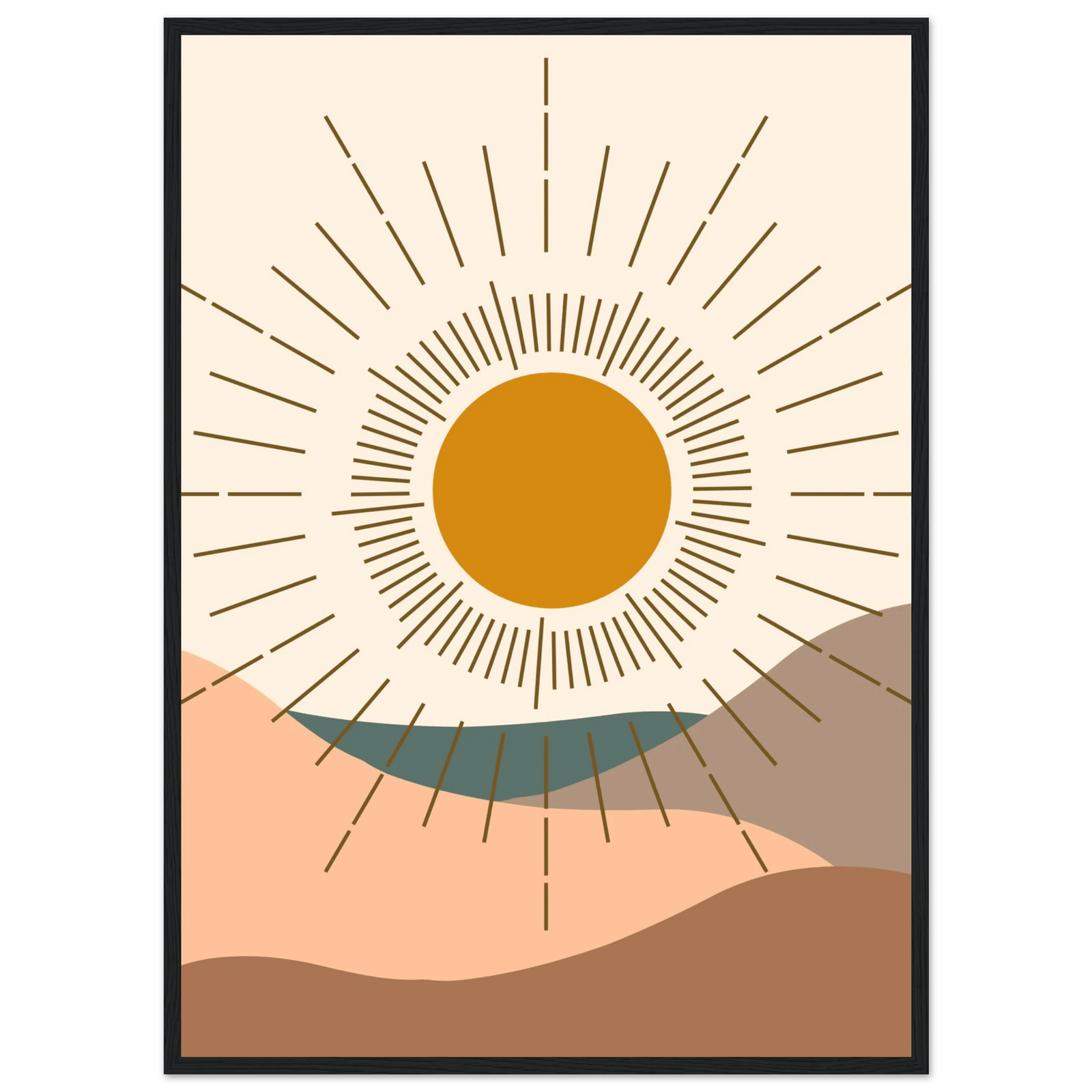 Tableau Minimaliste Soleil Éternel - The Art Avenue