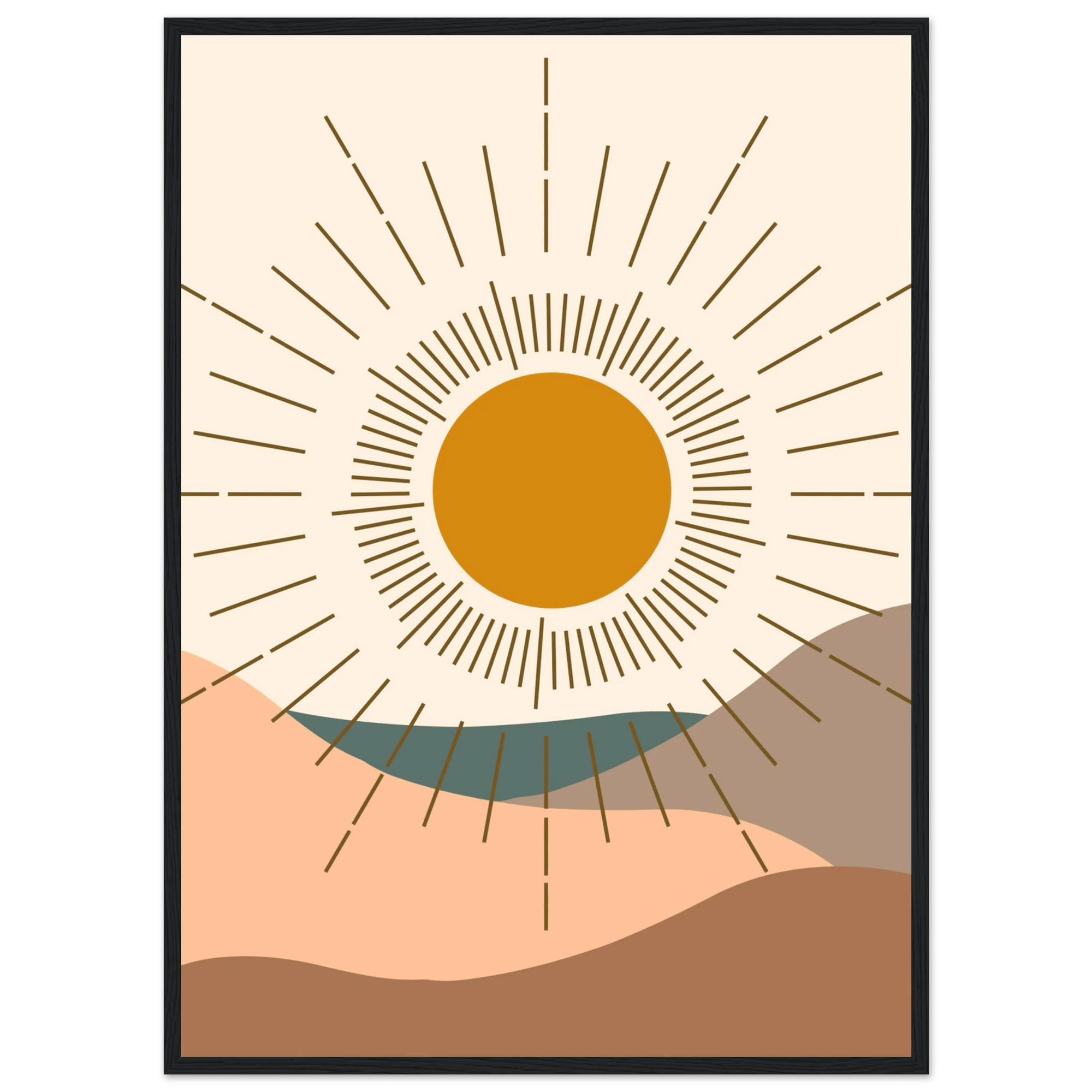 Tableau Minimaliste Soleil Éternel - The Art Avenue