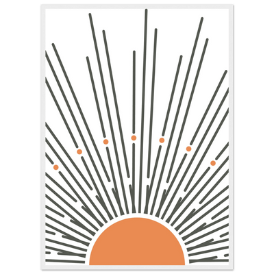 Tableau Minimaliste Soleil Infini - The Art Avenue