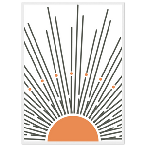 Tableau Minimaliste Soleil Infini - The Art Avenue