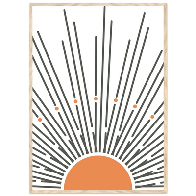 Tableau Minimaliste Soleil Infini - The Art Avenue
