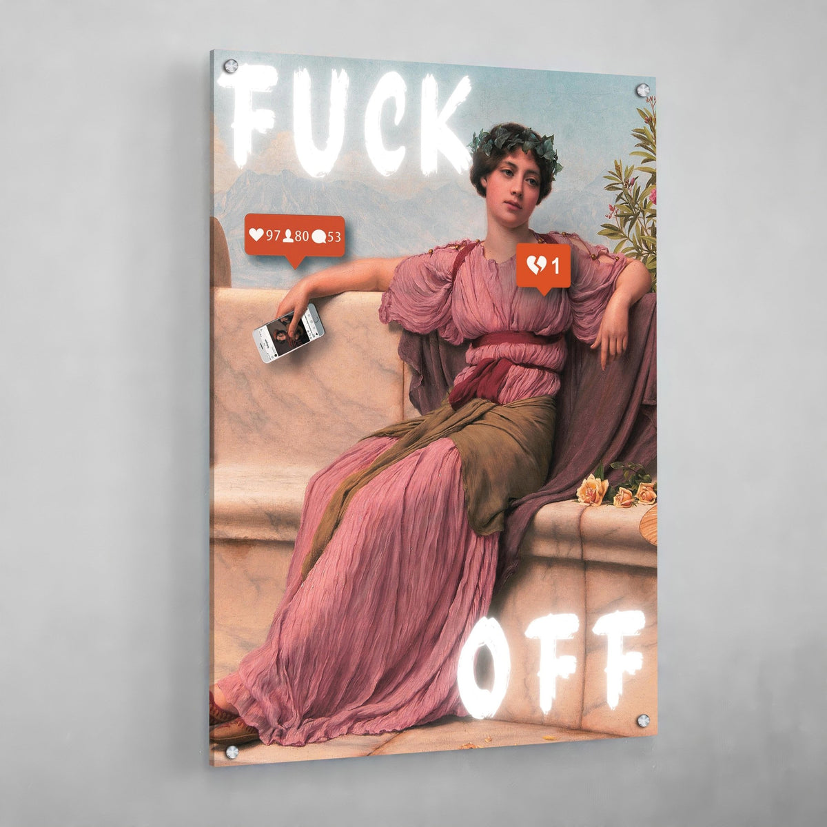 Tableau Moderne Fuck Off - The Art Avenue