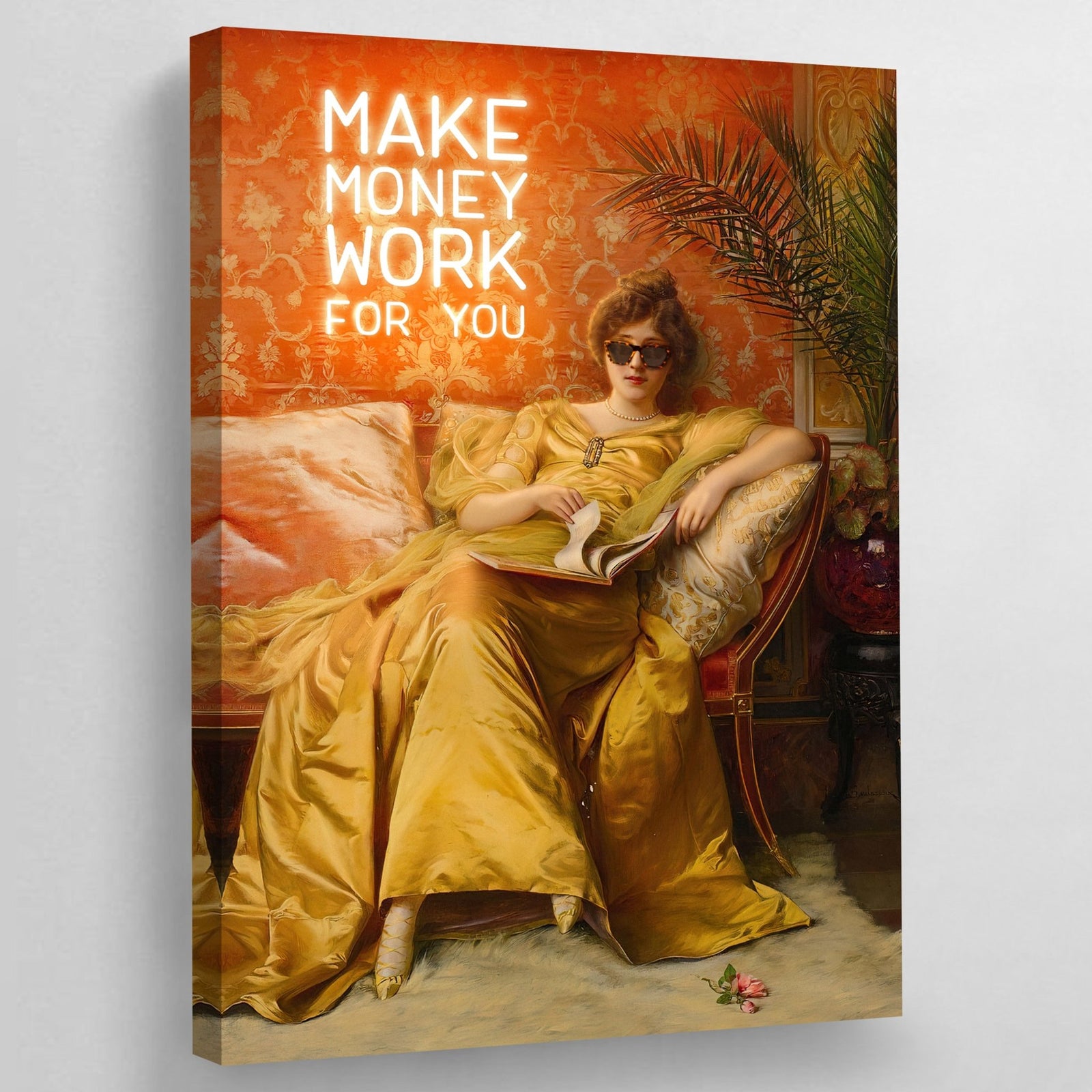 Tableau Moderne Make Money Work For You - The Art Avenue