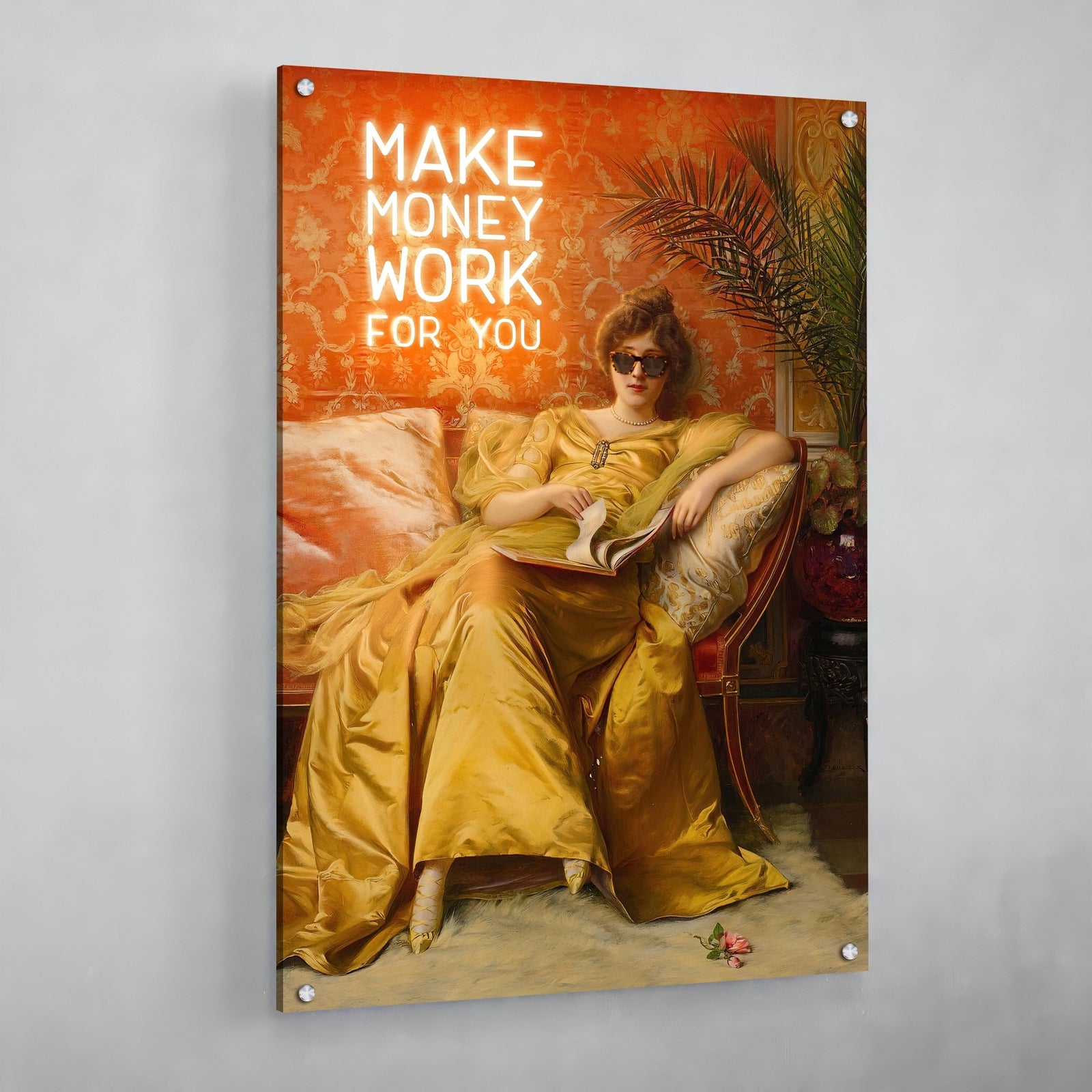 Tableau Moderne Make Money Work For You - The Art Avenue