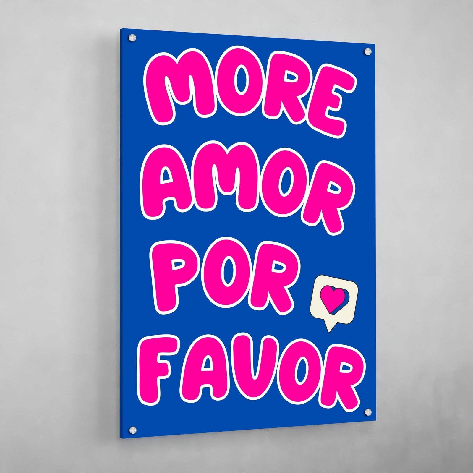 Tableau Moderne Mas Amor Por Favor - The Art Avenue