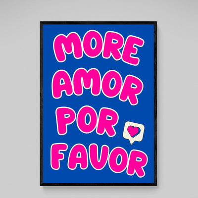 Tableau Moderne Mas Amor Por Favor - The Art Avenue