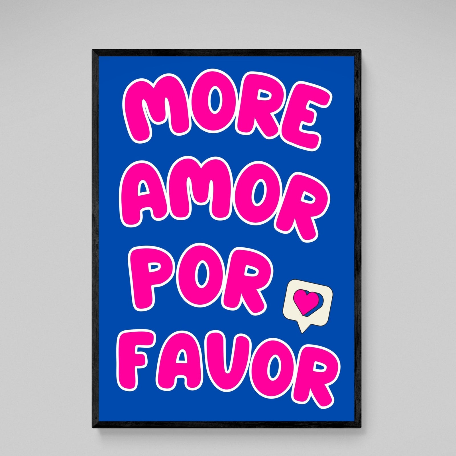 Tableau Moderne Mas Amor Por Favor - The Art Avenue