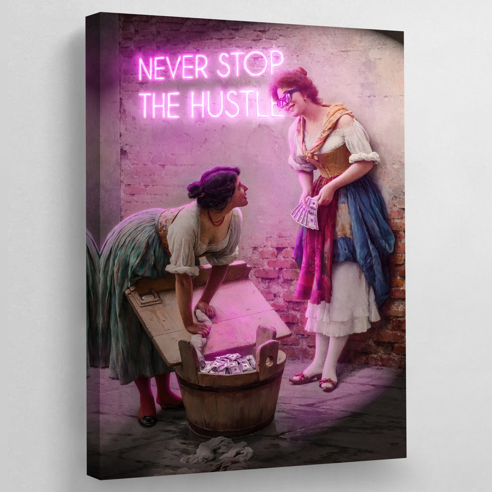 Tableau Moderne Never Stop The Hustle - The Art Avenue