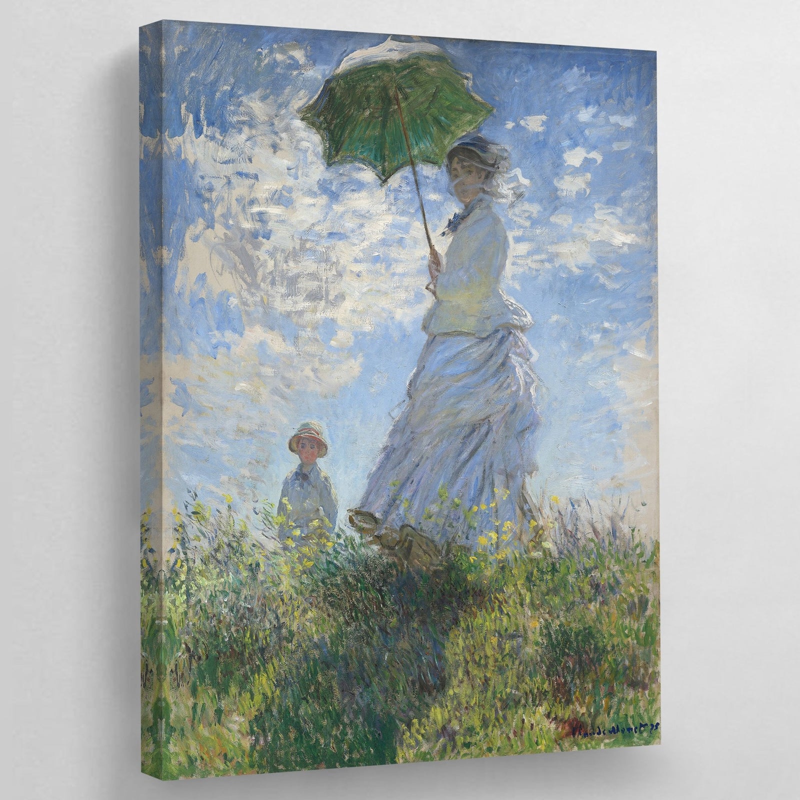 Tableau Monet Femme Ombrelle - The Art Avenue