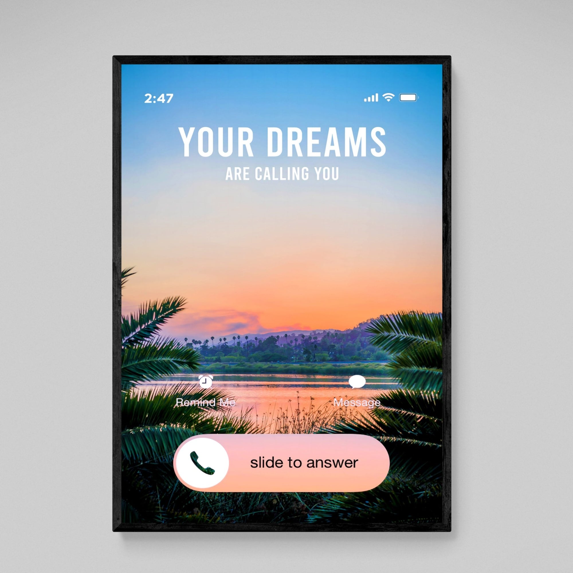 Tableau Motivation Your Dreams Are Calling You - The Art Avenue