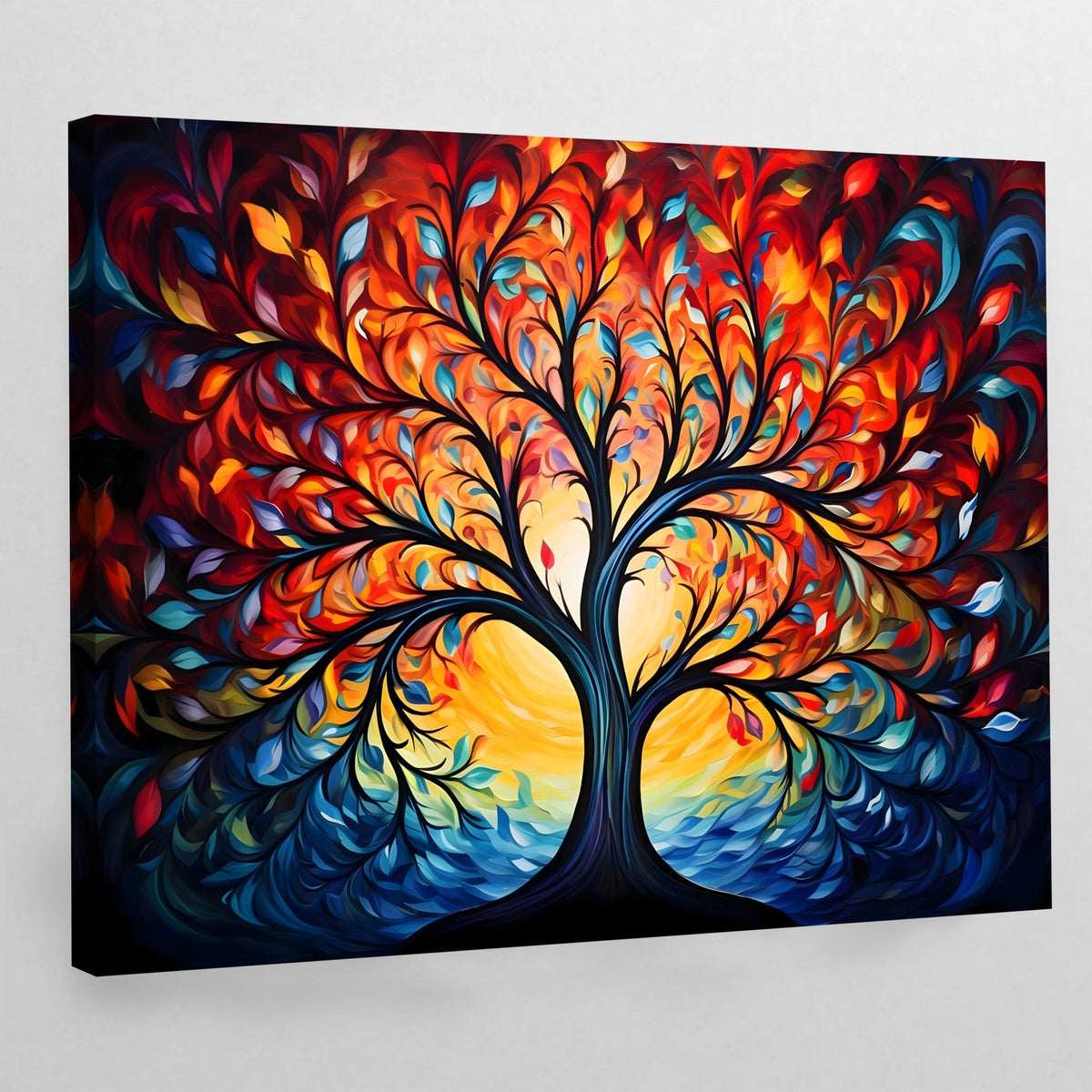 Tableau Multicolore Arbre De Vie - The Art Avenue