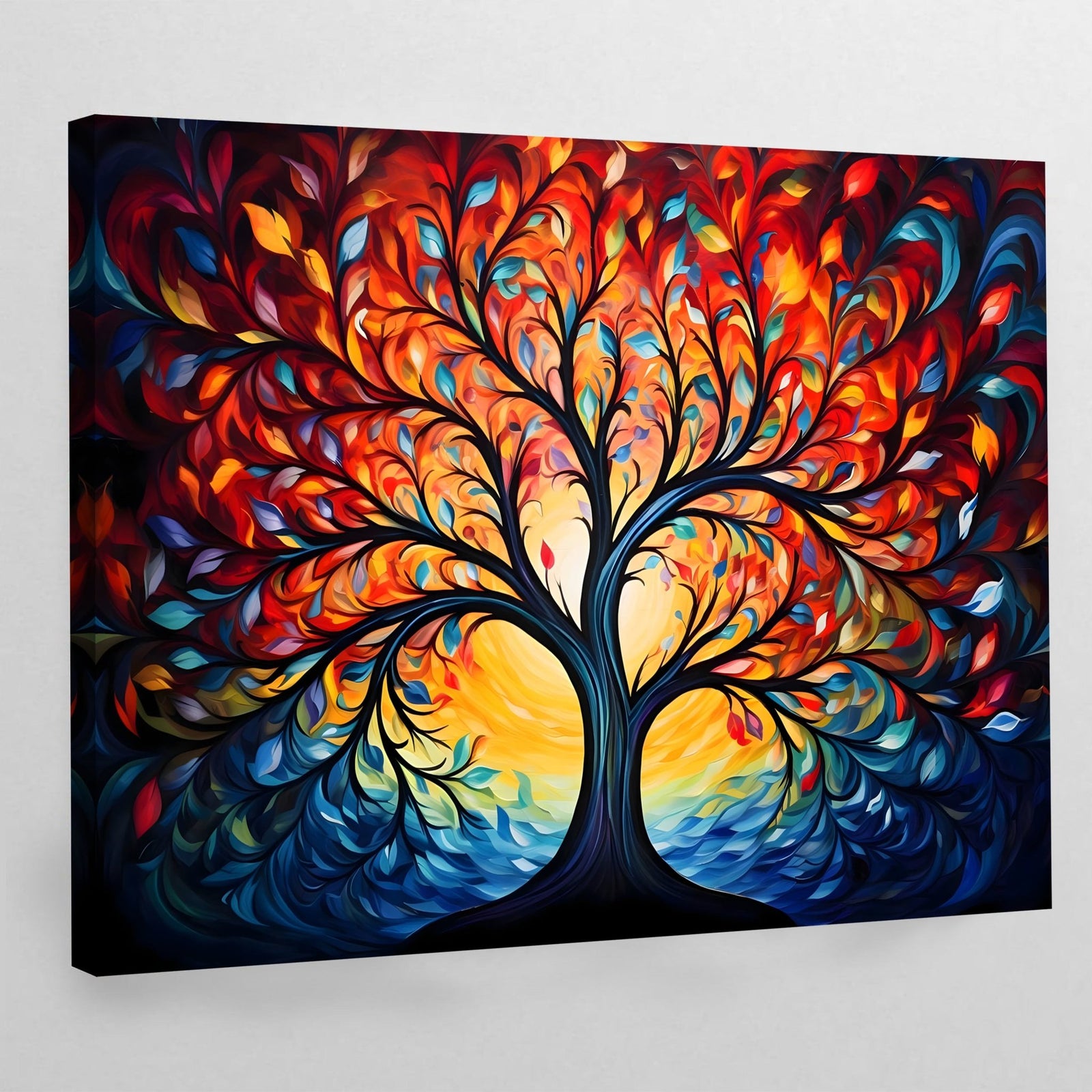 Tableau Multicolore Arbre De Vie - The Art Avenue