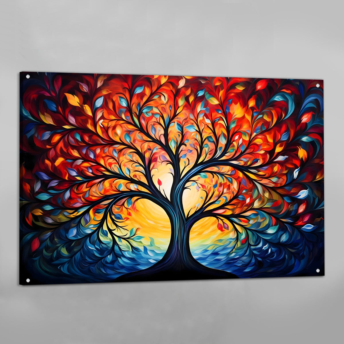 Tableau Multicolore Arbre De Vie - The Art Avenue