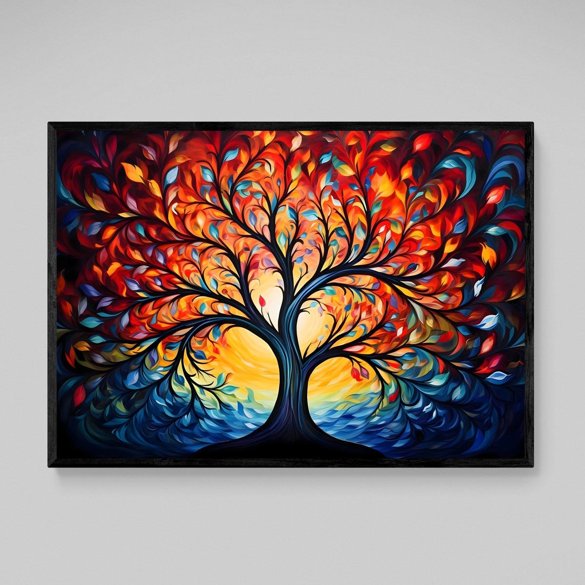 Tableau Multicolore Arbre De Vie - The Art Avenue