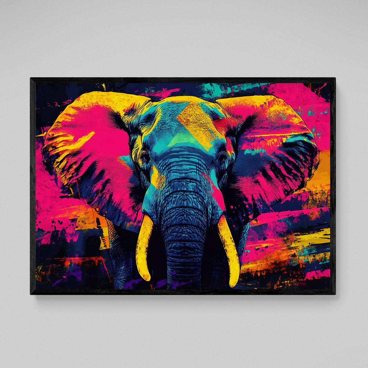 Tableau Multicolore Éléphant - The Art Avenue