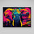 Tableau Multicolore Éléphant - The Art Avenue