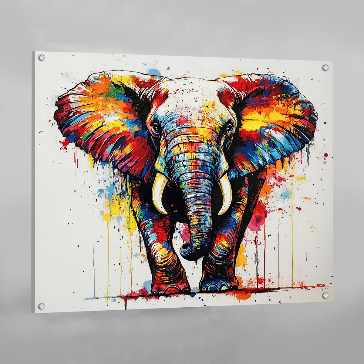 Tableau Mural Éléphant Coloré - The Art Avenue