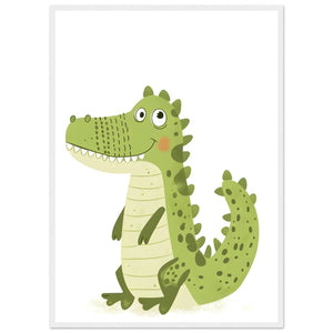 Tableau Mural Enfant Crocodile - The Art Avenue