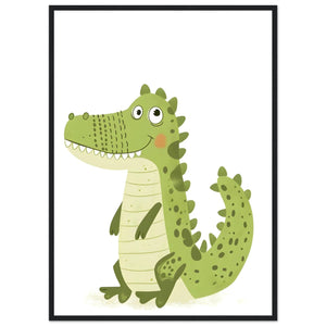 Tableau Mural Enfant Crocodile - The Art Avenue