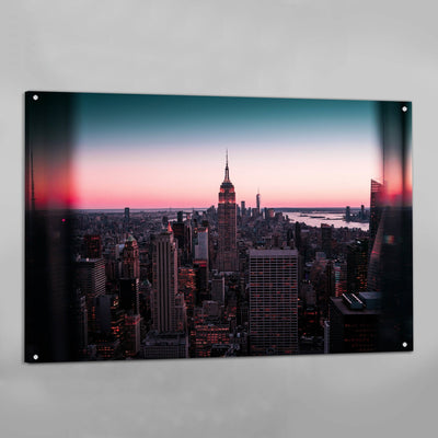 Tableau New York Empire State Building Coucher de Soleil - The Art Avenue