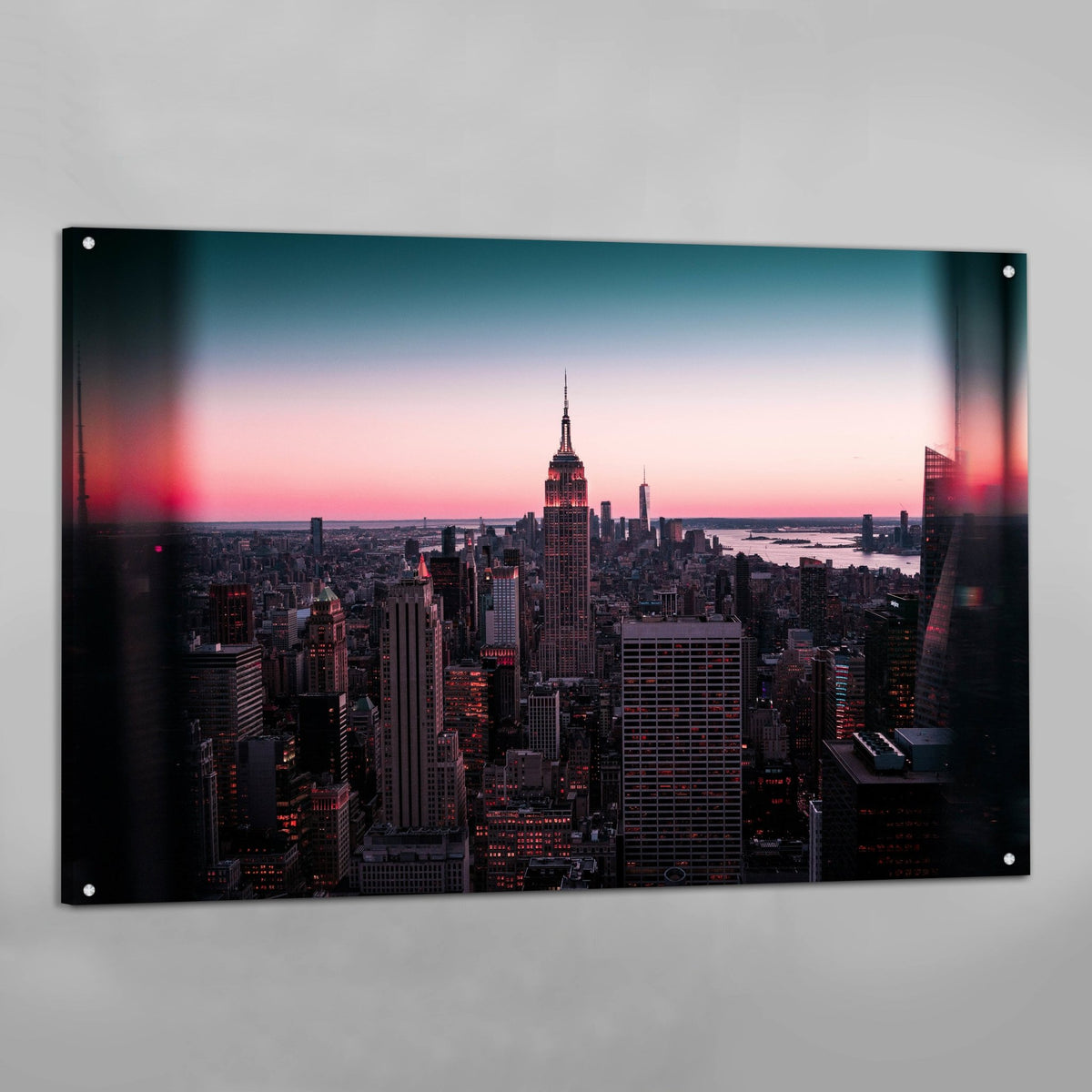 Tableau New York Empire State Building Coucher de Soleil - The Art Avenue