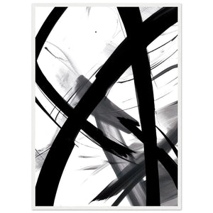 Tableau Noir et Blanc Abstrait - The Art Avenue