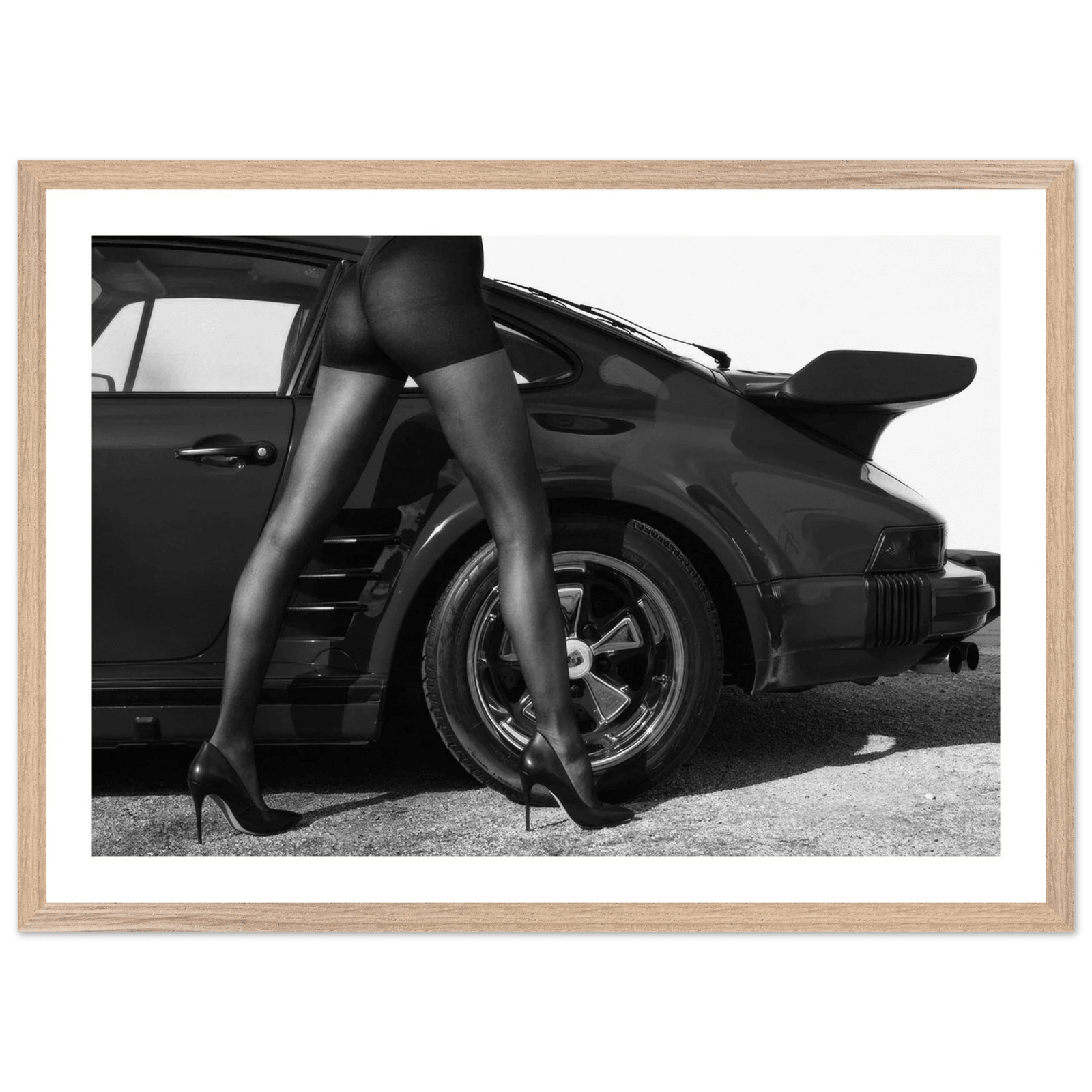 Tableau Noir et Blanc Élégance Automobile - The Art Avenue
