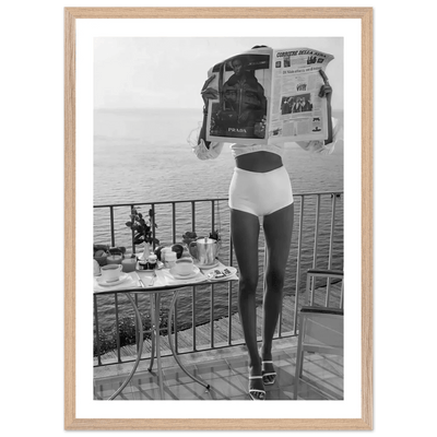 Tableau Noir et Blanc Femme Prada - The Art Avenue