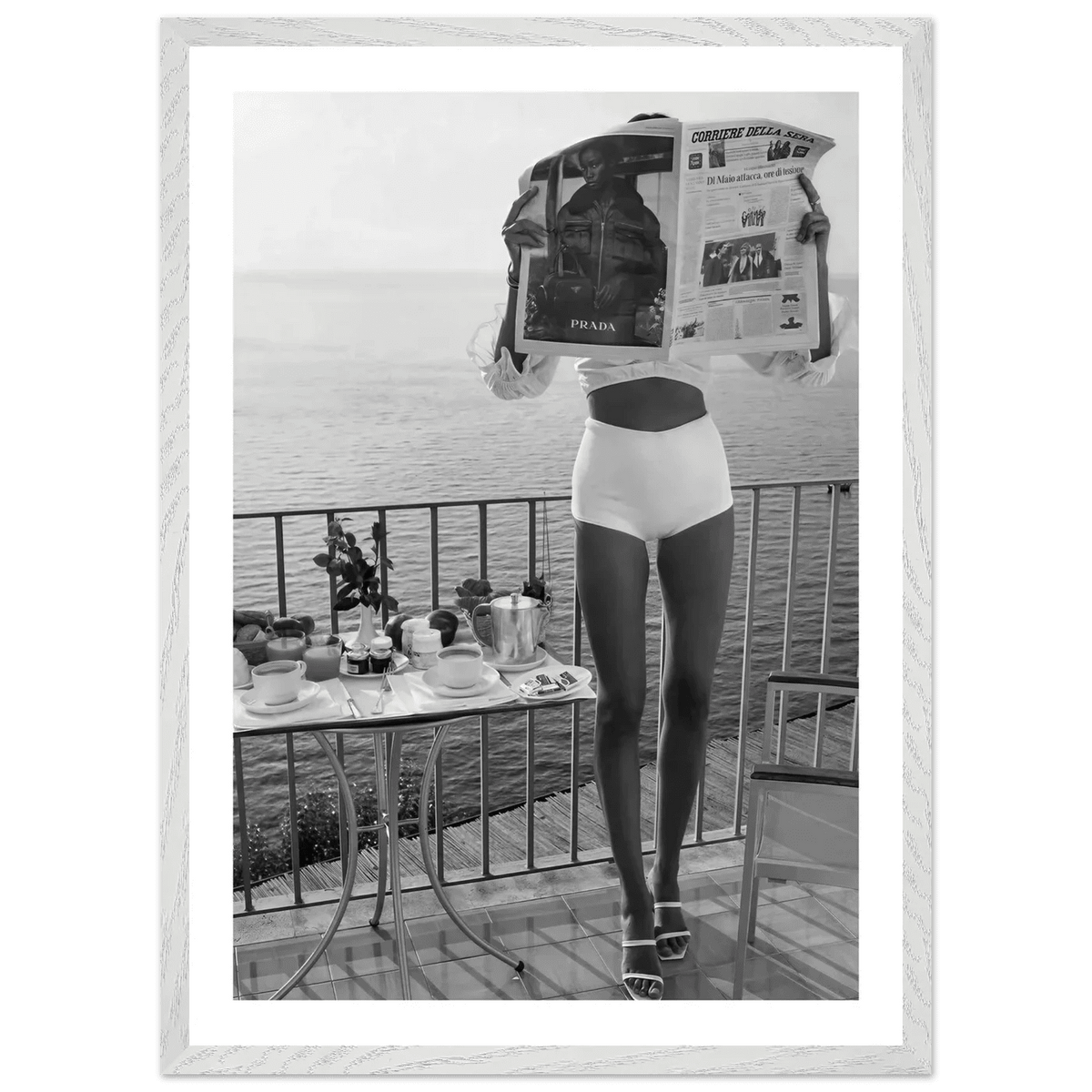 Tableau Noir et Blanc Femme Prada - The Art Avenue