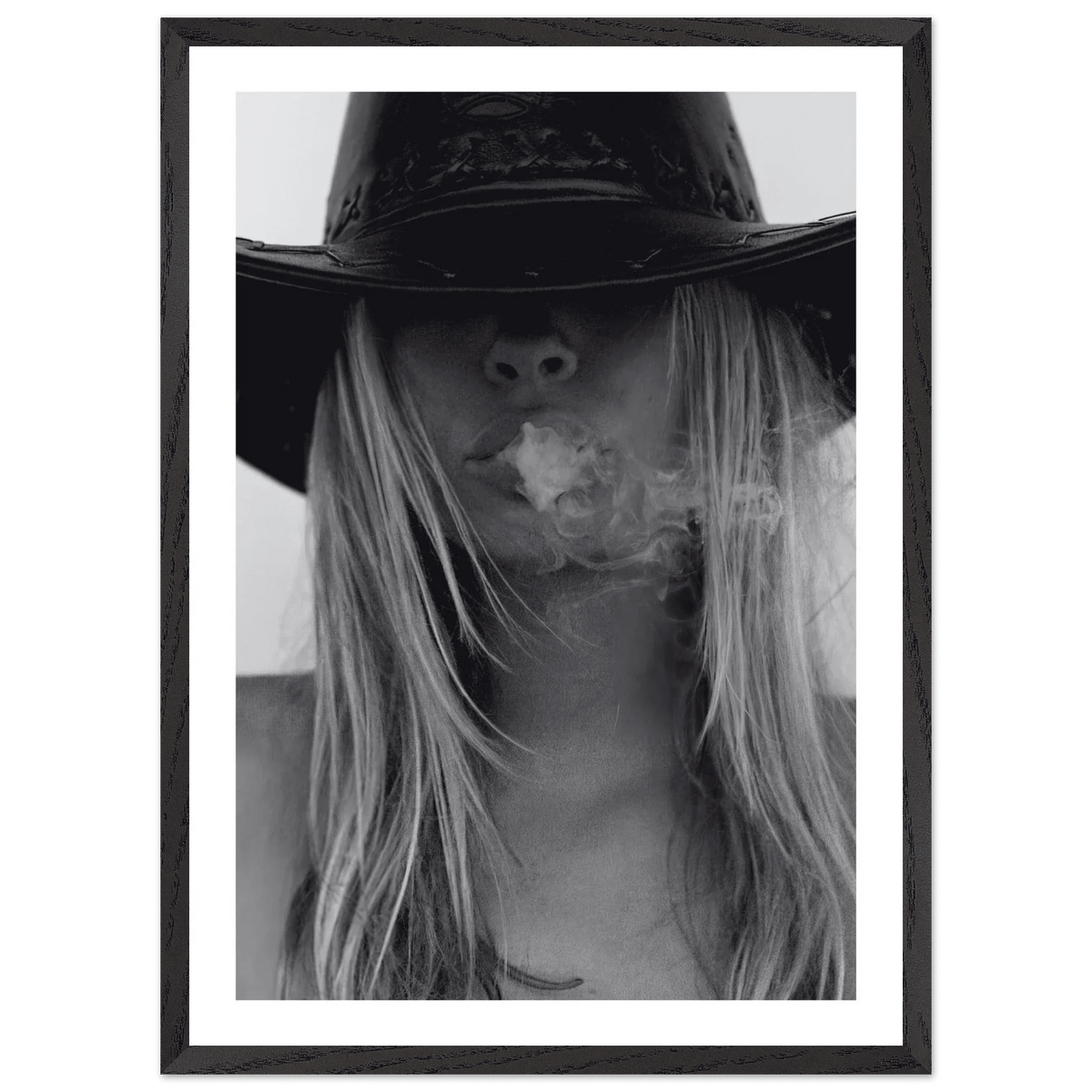Tableau Noir et Blanc Femme Rebelle - The Art Avenue