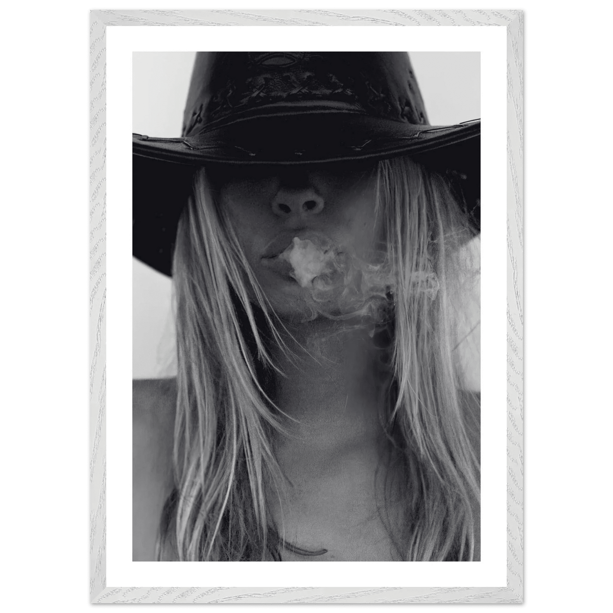 Tableau Noir et Blanc Femme Rebelle - The Art Avenue