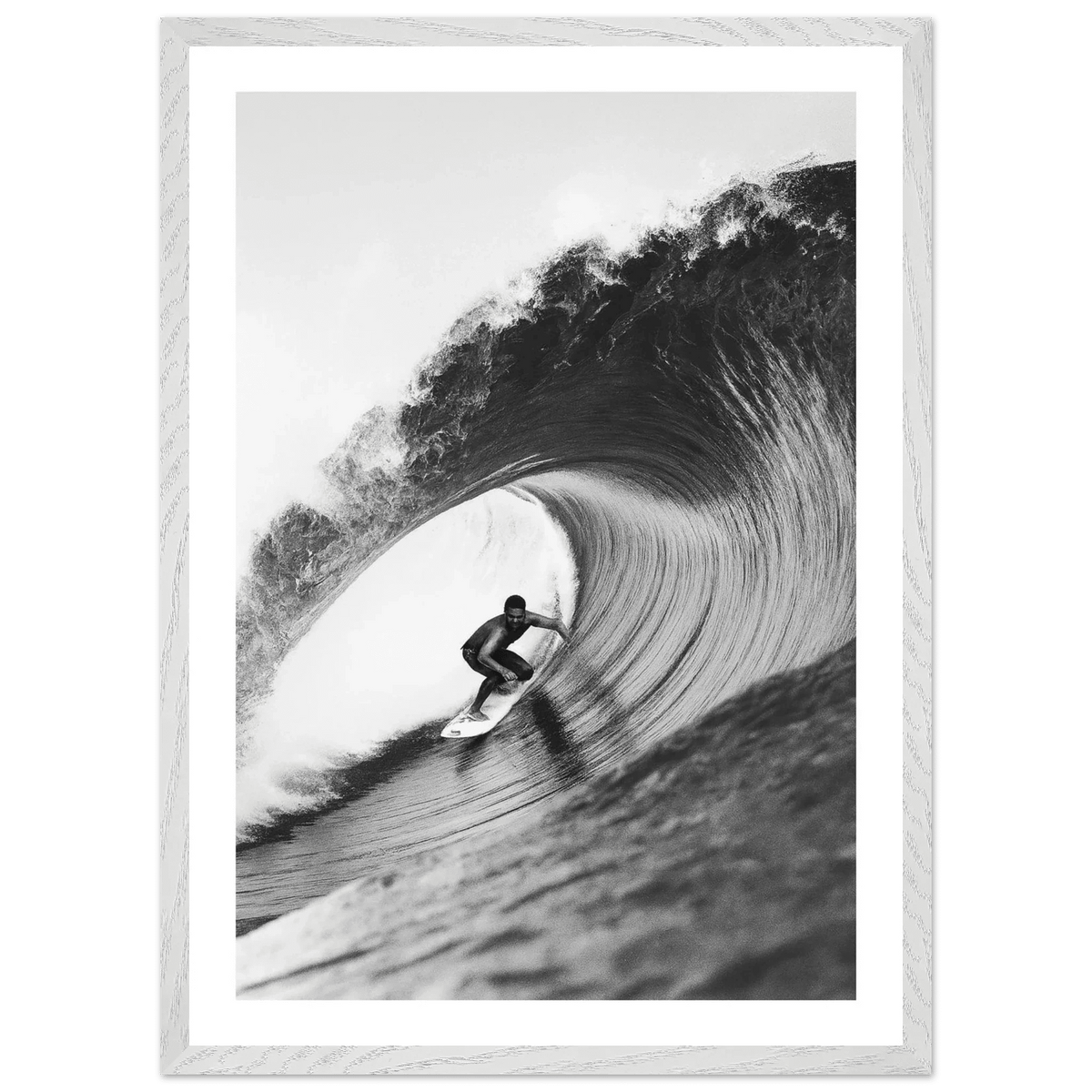 Tableau Noir et Blanc La Vague Parfaite - The Art Avenue