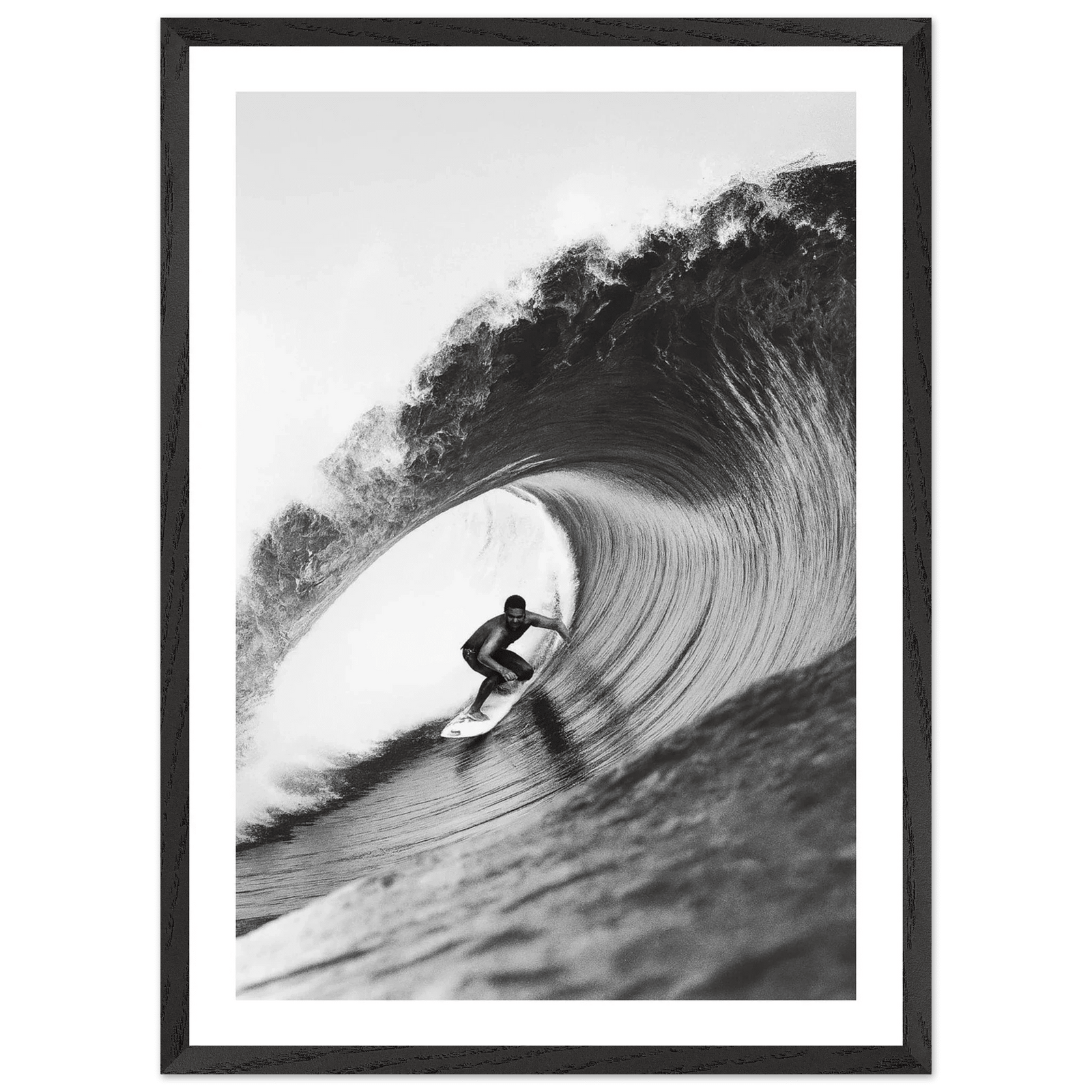 Tableau Noir et Blanc La Vague Parfaite - The Art Avenue