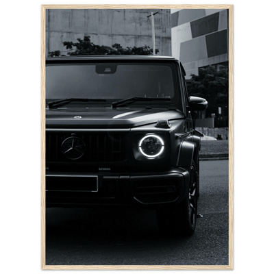 Tableau Noir et Blanc Mercedes - The Art Avenue