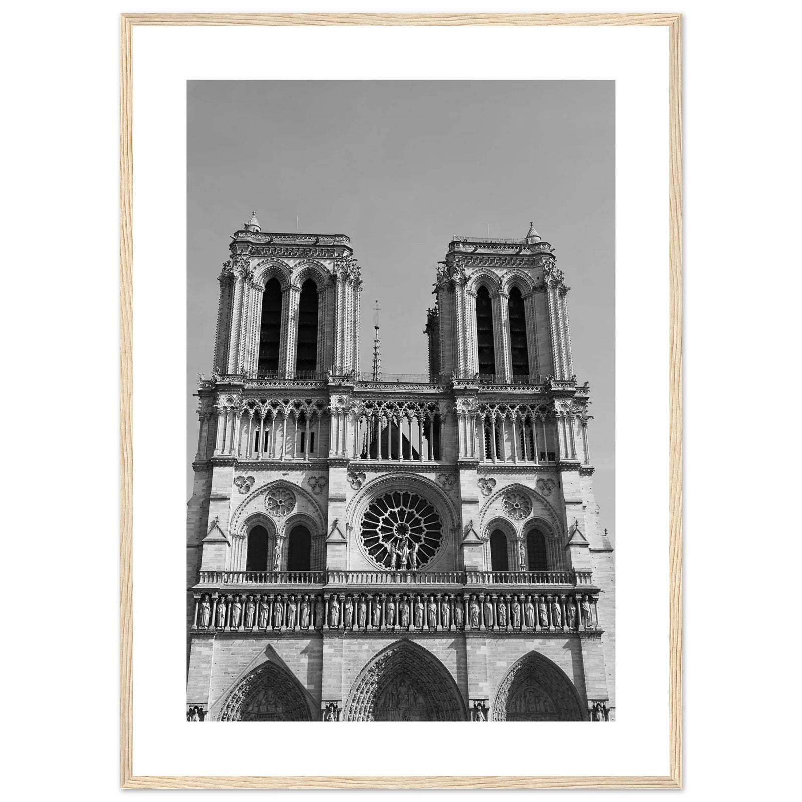 Tableau Noir et Blanc Notre - Dame - The Art Avenue